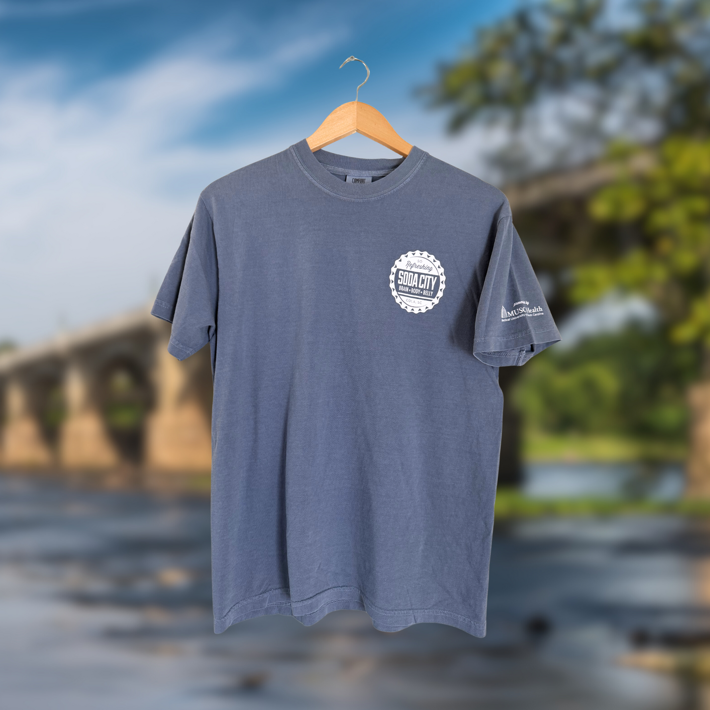 Soda City Market Heavyweight Comfort Colors Blue Jean Shirt