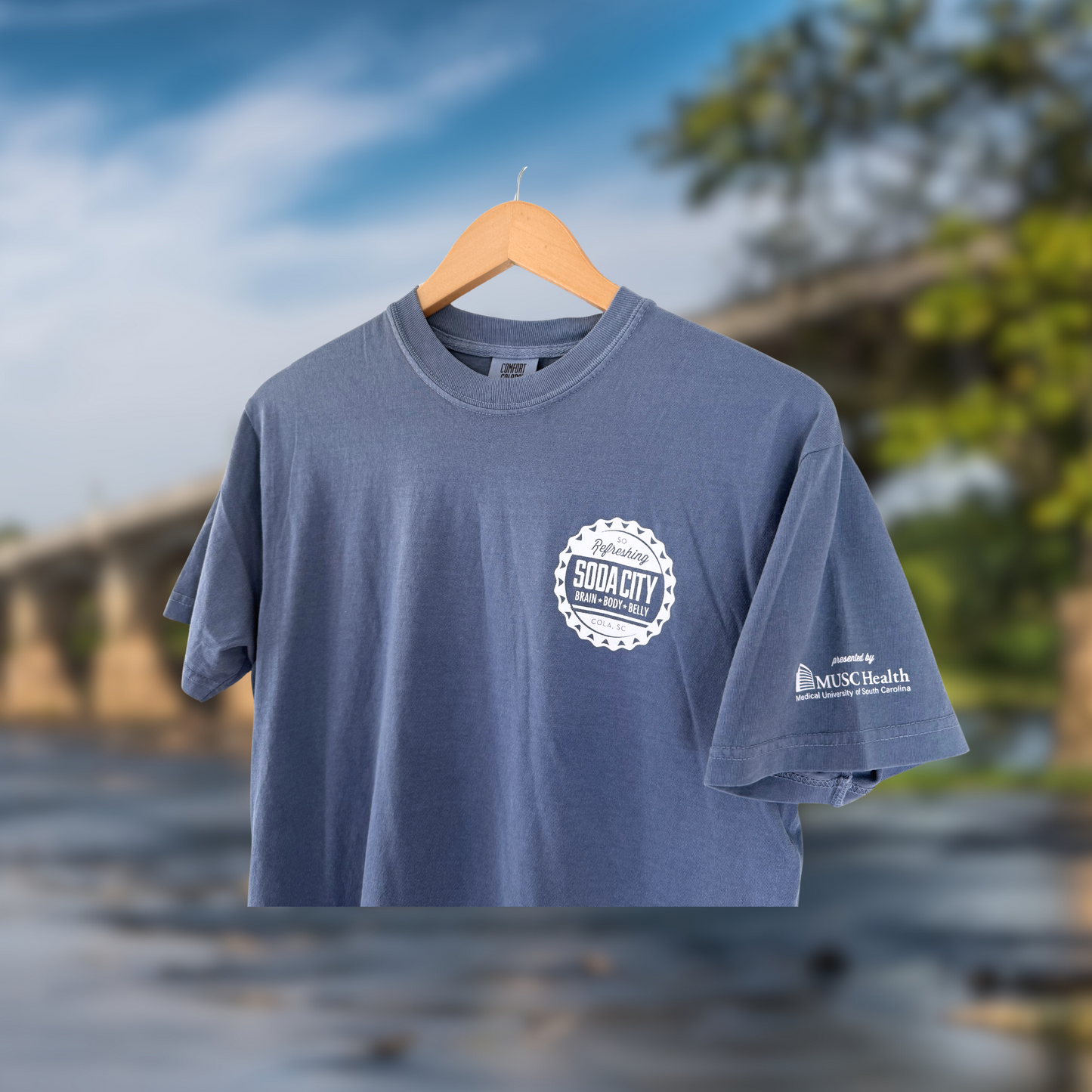 Soda City Market Heavyweight Comfort Colors Blue Jean Shirt