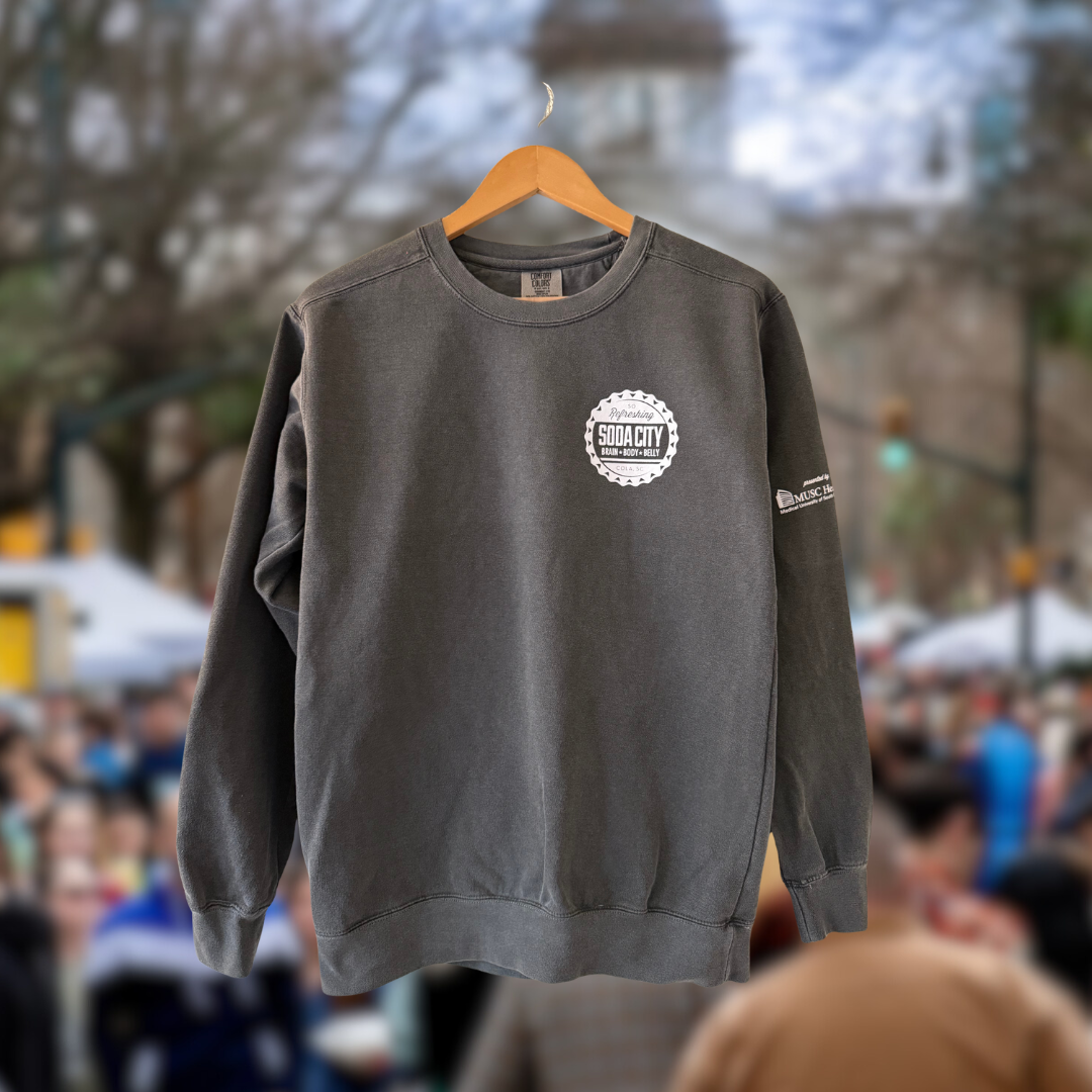 Soda City Market Heavyweight Comfort Colors Pepper Sweatshirt