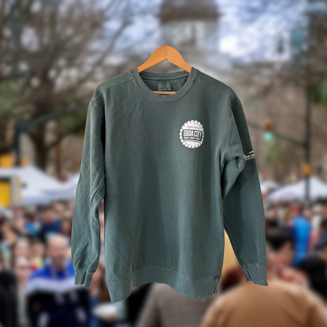 Soda City Market Heavyweight Comfort Colors Spruce Sweatshirt