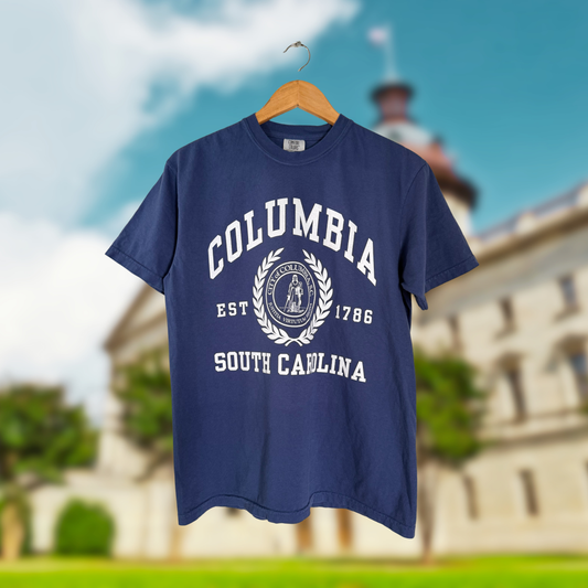 Columbia Heavyweight Comfort Colors Navy Shirt